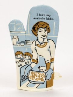 "I Love My Asshole Kids" Oven Mittの画像