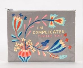 "I'm Complicated" Zipper Pouchの画像