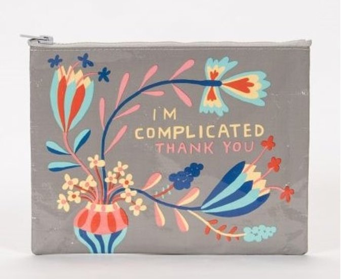 "I'm Complicated" Zipper Pouch画像