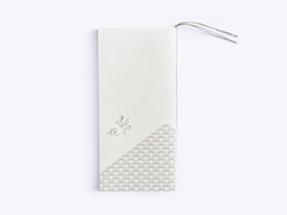 【印刷込】招待状　千鳥　白練（しろねり）の画像