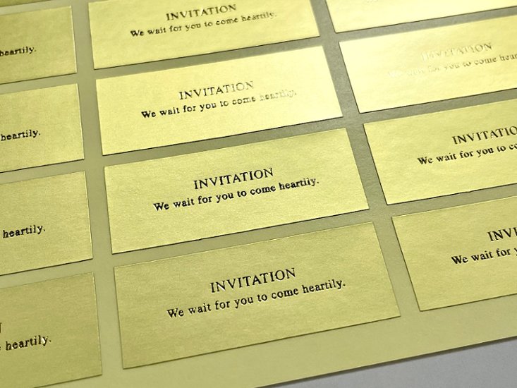 【印刷なし】招待状　トーマサイン画像