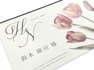 ラーレ　席札メニュー表（プロフィール・挨拶文入り）画像
