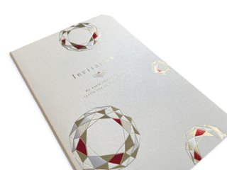 【印刷なし】招待状　ジュエル クリスタル(白)画像