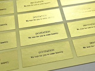 封緘シール（INVITATION）画像