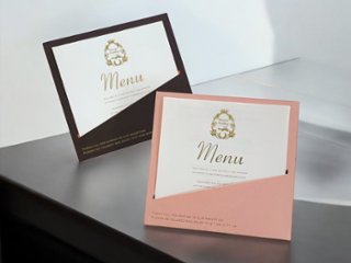 【手作りキット／印刷込】メニュー表　ポケットの画像