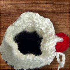 手編み 巾着 3個セット スイーツモチーフ プリン パフェ ゼリー チェリー付き ハンドメイド 小物入れ ミニ巾着 かわいい アクセサリー入れ イヤホン ケース ギフト プレゼント 編み物 レディース画像