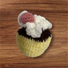 手編み 巾着 3個セット スイーツモチーフ パフェ プリン ゼリー チェリー付き ハンドメイド 小物入れ ミニ巾着 かわいい アクセサリー入れ イヤホン ケース ギフト プレゼント 編み物 レディース画像