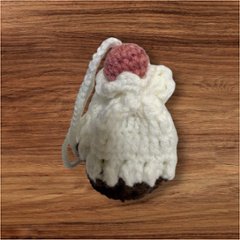 手編み 巾着 3個セット スイーツモチーフ パフェ プリン ゼリー チェリー付き ハンドメイド 小物入れ ミニ巾着 かわいい アクセサリー入れ イヤホン ケース ギフト プレゼント 編み物 レディース画像
