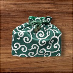 唐草模様 巾着 ポーチ セット 和柄 和風 小物入れ 化粧ポーチ バッグインバッグ ハンドメイド グリーン おしゃれ ファスナーポーチ 和小物 レディース メンズ プレゼント 和装 普段使い画像