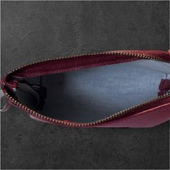 ポーチ 2個セット フェイクレザー レッド 大小セット レディース メンズ 化粧ポーチ 小物入れ シンプル おしゃれ 大人 上品 ファスナー ポーチセット メガネケース バッグインバッグ ギフト プレ画像