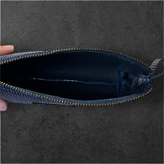 ポーチ 2個セット フェイクレザー ブルー 大小セット レディース メンズ 化粧ポーチ 小物入れ シンプル おしゃれ 大人 上品 ファスナー ポーチセット メガネケース バッグインバッグ ギフト プレ画像