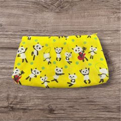 ティッシュケース ポーチ セット パンダ柄 かわいい カラフル 黄色 水玉 小物入れ 化粧ポーチ レディース おしゃれ ハンドメイド 布ポーチ ティッシュポーチ ミニポーチ 小物収納 収納ポーチ 雑貨画像