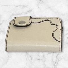 【送料無料】レザー 本革 二つ折り ショートウォレット ミニ財布 ミニウォレット コンパクト シンプル おしゃれ プレゼント メンズ レディース ベージュ系の画像