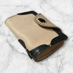 本革 ヌメ革 キーケース 4連 ナチュラル レザー 生成り 革 メンズ レディース シンプル エイジング 経年変化 手作り ハンドメイド コンパクト 鍵入れ おしゃれ 革小物 ギフト プレゼント画像