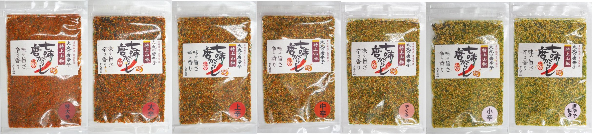 大丸の唐辛子 特上山椒七味唐辛子  30ｇ～（中挽き一味）　各種画像