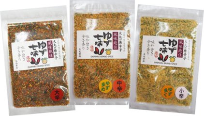 大丸の唐辛子 ゆず七味 25ｇ（中挽き一味使用）の画像