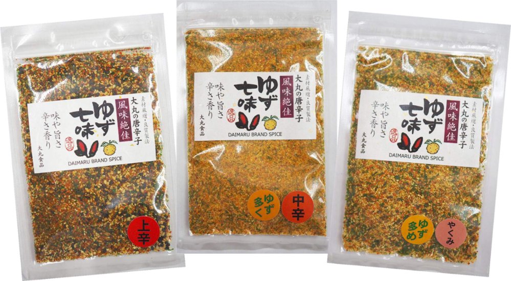 大丸の唐辛子 ゆず七味 30ｇ（中挽き一味使用）画像