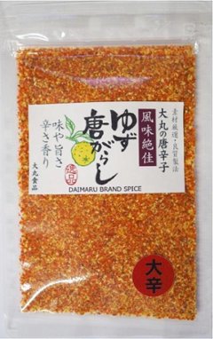 大丸の唐辛子 風味絶佳 ゆず唐辛子 大辛 30g（中挽き一味使用）の画像