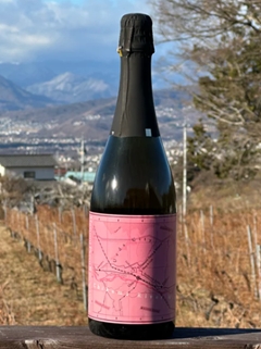 【ロゼ泡】のらのらふぁーむ　千曲川ワインバレーシリーズ ロゼスパークリング 2021の画像