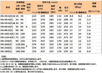 HS-30-6E触媒栓付 【GSユアサ】据置鉛蓄電池HS形（バッテリー） 6V 30Ah画像