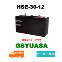 HSE-30-12【GSユアサ】制御弁式据置鉛蓄電池（バッテリー） 12V 30Ahの画像