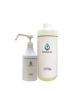 【1,146円→1,131円】サニタイザー　除菌用　本体500mlシャワーポンプ＋1L詰め替えセットの画像