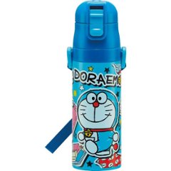 ギフト好適品 超軽量・コンパクトロック付　ワンプッシュダイレクトボトル（４７０ｍｌ） ドラえもんの画像