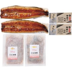 ギフト好適品 国産うなぎの蒲焼（長焼き）＆玄界灘産ごま鯖・ごま鯛詰合せの画像