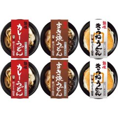 ギフト好適品 レンジで簡単　３種の個食讃岐うどん詰合せの画像