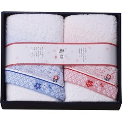 ギフト好適品 なごみね（桜）　フェイスタオル２枚セット NGS-24250の画像