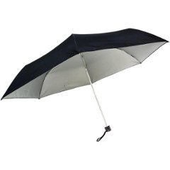 ギフト好適品 ＵＶ晴雨兼用　耐風式軽量ミニ傘 黒 6337-BKの画像