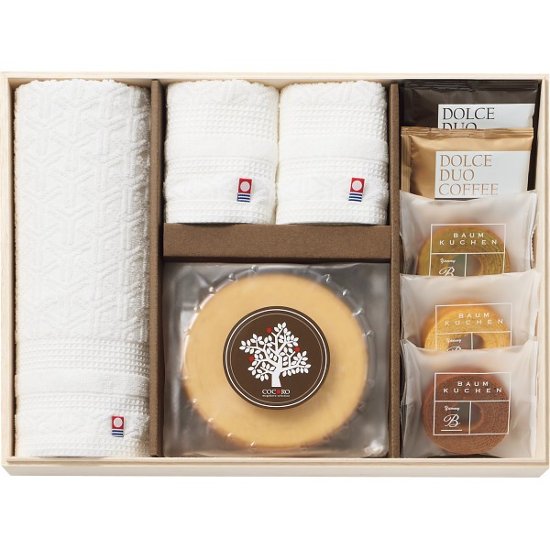 ココロ　今治タオル・バウムクーヘンセット COCO-A50画像