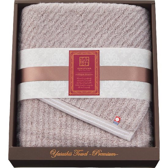 極ふわ　やさしいたおる　エレガントライン　ロングバスタオル ライトグレー YTPEｰ24500画像