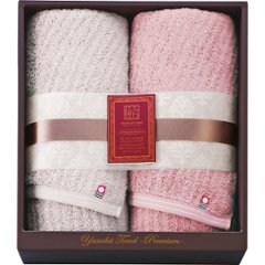 極ふわ　やさしいたおる　エレガントライン　スリムバスタオル２枚セット YTPE-25501の画像