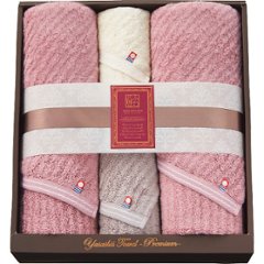 極ふわ　やさしいたおる　エレガントライン　ロングバス・フェイスタオルセット YTPEｰ241300の画像