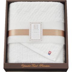 極ふわ　やさしいたおる　ベーシックライン　ロングバスタオル ホワイト YTPBｰ24500の画像