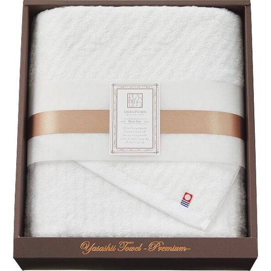 極ふわ　やさしいたおる　ベーシックライン　ロングバスタオル ホワイト YTPBｰ24500画像