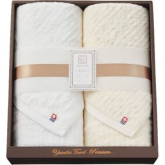 極ふわ　やさしいたおる　ベーシックライン　ロングバスタオル２枚セット ベージュ YTPB-241000の画像