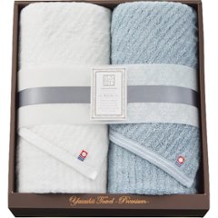 極ふわ　やさしいたおる　ベーシックライン　ロングバスタオル２枚セット ライトブルー YTPBｰ241000の画像