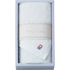 やさしいたおる　フェイスタオル ホワイト YT-24110の画像