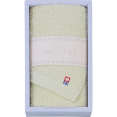 やさしいたおる　フェイスタオル グリーン 1744881の画像