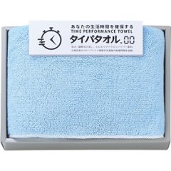 生活時間を確保するタイパタオル　スリムバスタオル ブルー TIP2515の画像