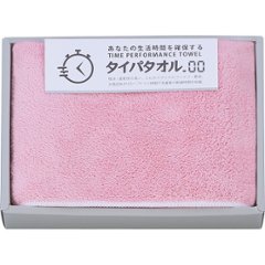 生活時間を確保するタイパタオル　スリムバスタオル ピンク 1778210の画像