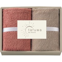 ｔａｆｕｗａ　ウォッシュタオル２枚セット ピンク 1712451の画像