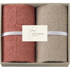 ｔａｆｕｗａ　フェイスタオル２枚セット ピンク 1712462の画像