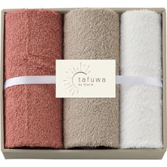 ｔａｆｕｗａ　フェイス・ウォッシュタオルセット ピンク 1712461の画像