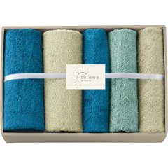 ｔａｆｕｗａ　ミニバス・フェイスタオルセット ブルー 1712474の画像