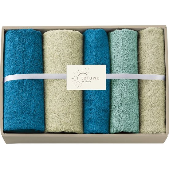 ｔａｆｕｗａ　ミニバス・フェイスタオルセット ブルー 1712474画像