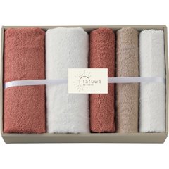 ｔａｆｕｗａ　ミニバス・フェイスタオルセット ピンク 1712471の画像