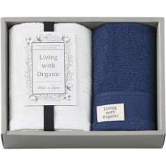 リビングウィズオーガニック　フェイス・ウォッシュタオルセット SLW1015の画像